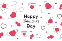 Hand drawn valentine's day background 13461965 Vector Art at Vecteezy